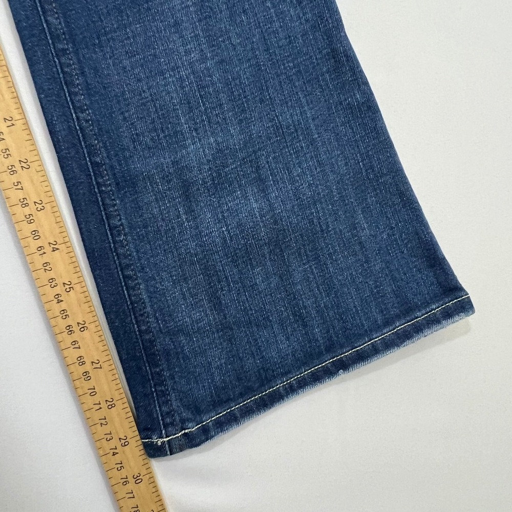 Diesel Lowky B.C. Bootcut Jeans Low Rise Embroidered Blue Womens Size 27 Fits 30 - Picture 8 of 16